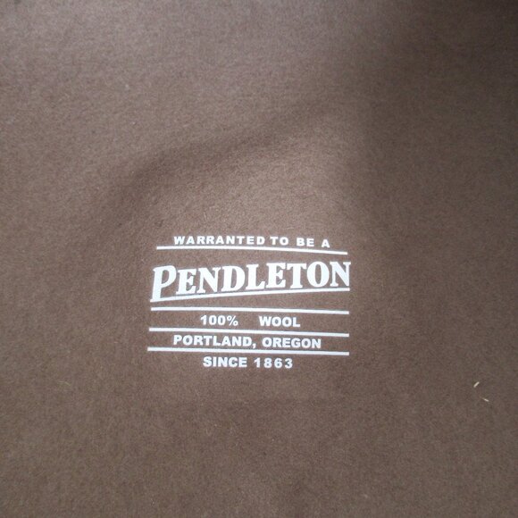 Pendleton 100% Virgin Wool Cap Newsboy Cabbie Hat Men's Size Small Brown Color - Picture 7 of 8